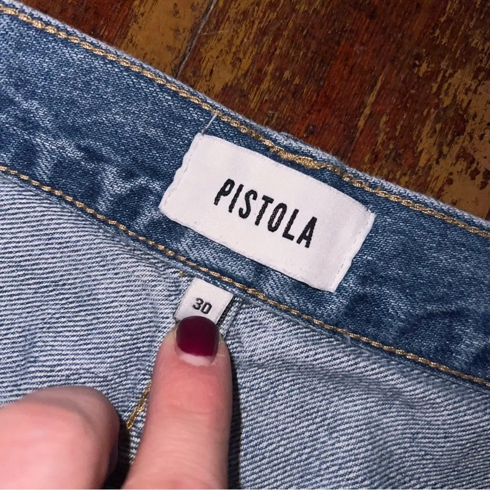 Pistola Light Blue Relaxed Flare Jeans Stevie - Picture 5 of 7